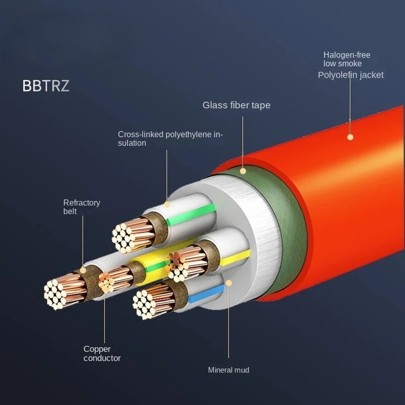 Minfeng 1000V Four Core Fire Proof Electrical Cable